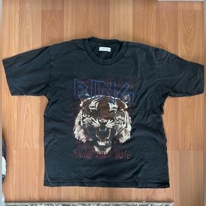 Anine Bing Tiger Tshirt - Charcoal